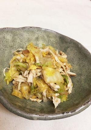 紅茶煮鶏むね肉と白菜のごまポンサラダ-レシピのメイン写真
