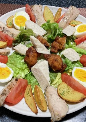 冷蔵庫にあるもので彩りサラダ!(^^)!-レシピのメイン写真
