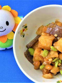 白身魚と大豆の甘辛あえ★尾張旭市学校給食-レシピのメイン写真
