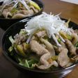 さっぱり味の、野菜たっぷり豚丼