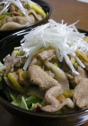 さっぱり味の、野菜たっぷり豚丼-レシピのメイン写真