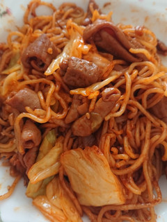 市販で簡単!ホルモン焼きそば-レシピのメイン写真