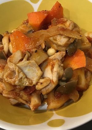 チキン・根菜・大豆のトマト煮-レシピのメイン写真