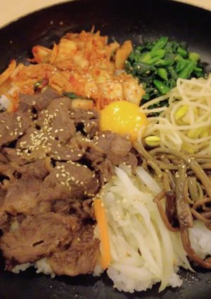 ホットプレート(フライパン)ビビンバ-レシピのメイン写真