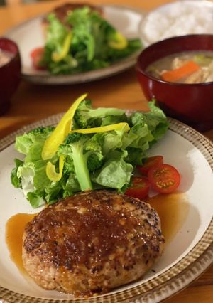 ポークハンバーグ〜ジンジャーソース〜-レシピのメイン写真
