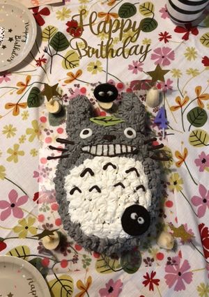 ♡トトロケーキで誕生日♡-レシピのメイン写真