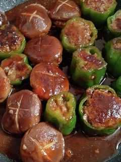シイタケ&ピーマンの肉詰め-レシピのメイン写真