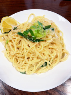 簡単!明太子とネギのパスタ-レシピのメイン写真