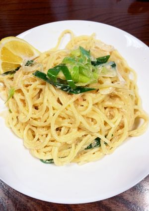 簡単！明太子とネギのパスタ-レシピのメイン写真