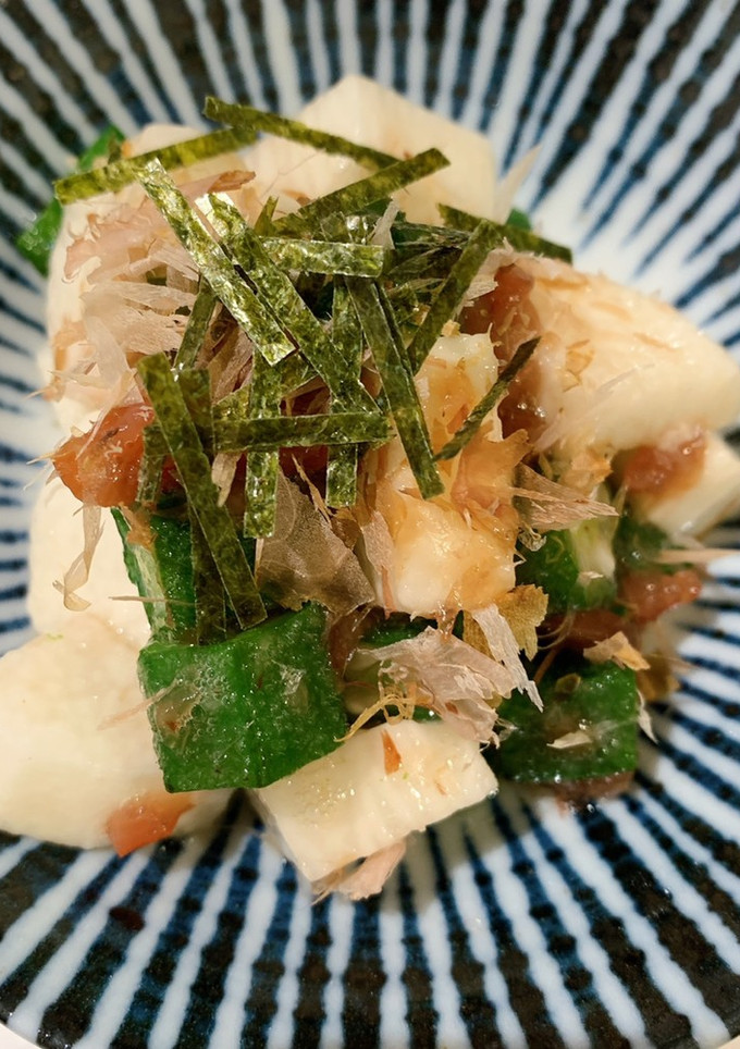 さっぱり！オクラと長芋の梅和え-レシピのメイン写真