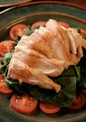 蒸し鶏の中華胡麻ソースがけ-レシピのメイン写真