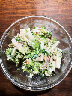 大根レタス＆豆苗のツナマヨ和え-レシピのメイン写真