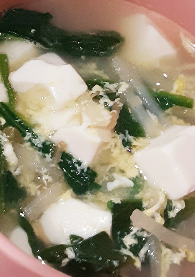もやしとほうれん草の中華スープ♪-レシピのメイン写真