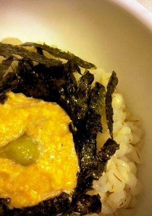 ヘルシーダイエットなビーガン精進雲丹丼-レシピのメイン写真