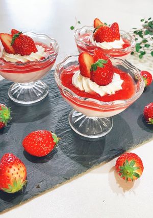 ☆みんな大好き☆苺ヨーグルトのムース-レシピのメイン写真