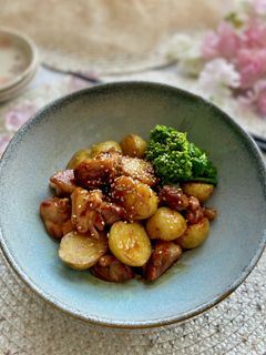 てりてりな新じゃがと鶏肉の甘辛炒め-レシピのメイン写真