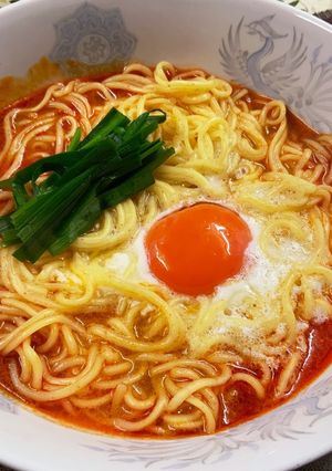 オイルサーディンの残り油で袋麺-レシピのメイン写真