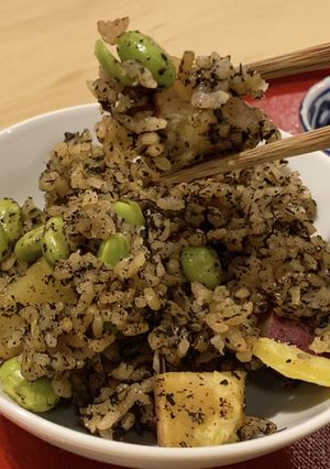 さつま芋と枝豆の茶めし-レシピのメイン写真