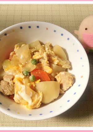 たべまる給食【親子煮】-レシピのメイン写真