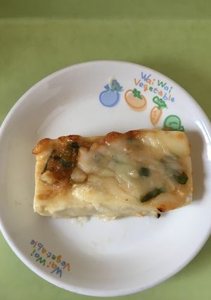 【保育園給食】豆腐のねぎみそチーズ焼き-レシピのメイン写真