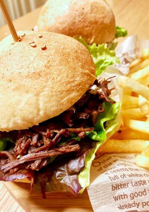 猪肉deプルドポーク風バーガー-レシピのメイン写真