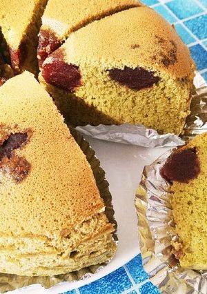 抹茶とあんこ・シフォンケーキ(炊飯器)-レシピのメイン写真