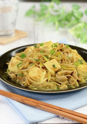 ピリ旨★もやしとネギのカレーチャンプルー-レシピのメイン写真