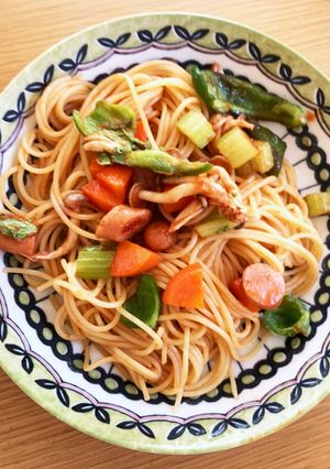 野菜がたっぷりとれる♡絶品ナポリタン♡-レシピのメイン写真