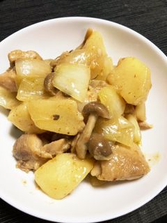 鶏肉とじゃがいもの味噌にんにくバター-レシピのメイン写真