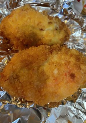 海老乗せカニクリームコロッケ!-レシピのメイン写真