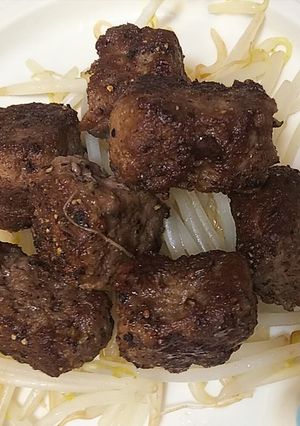 ひき肉で簡単柔らかサイコロステーキ-レシピのメイン写真