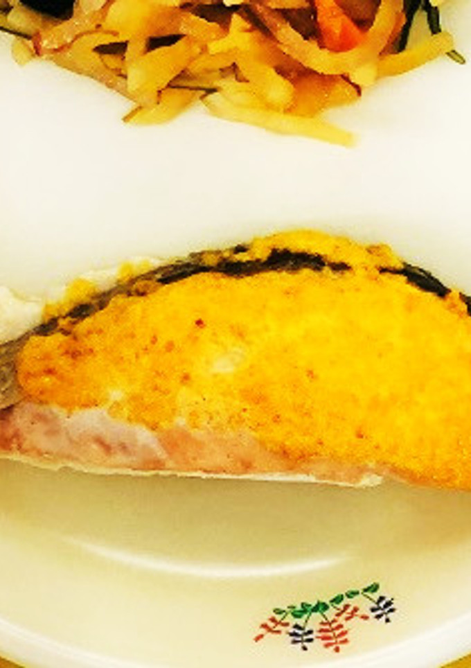 簡単給食 さけのもみじ焼き-レシピのメイン写真