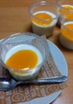 簡単給食 プルプル杏仁豆腐-レシピのメイン写真