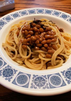 納豆パスタ-レシピのメイン写真