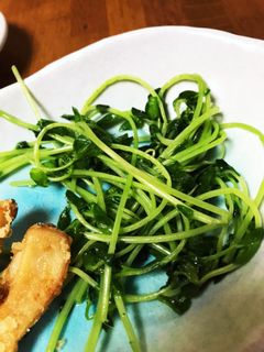 簡単☆シャキシャキ豆苗のごま油炒め♪-レシピのメイン写真