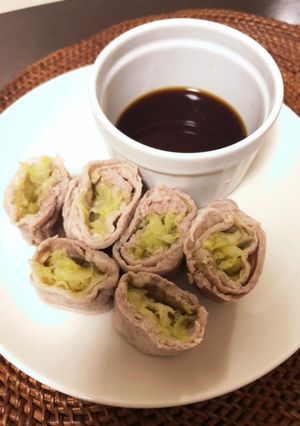 レンジでチンだけ！豚肉キャベツロール-レシピのメイン写真