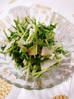 自家製ドレッシングで水菜のサラダ-レシピのメイン写真