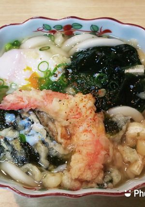 天婦羅の汁うどんです。-レシピのメイン写真