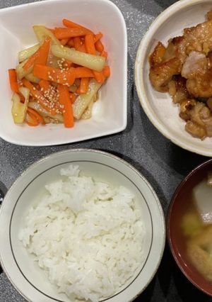 低フォド 夕飯の献立《もも肉くるみ和え》-レシピのメイン写真