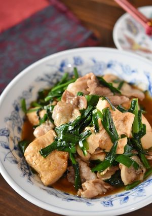 豚バラにらの旨辛豆腐チャンプルー-レシピのメイン写真