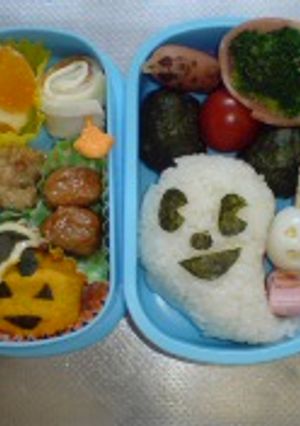 秋の遠足弁当♪ミッキーハロウィン-レシピのメイン写真