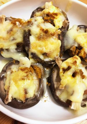 しいたけのカレー粉チーズ焼き-レシピのメイン写真