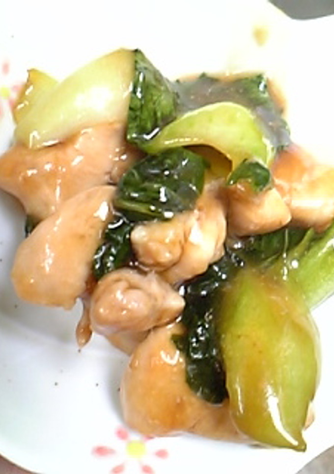 しっかり味☆鶏肉と青菜炒め☆-レシピのメイン写真