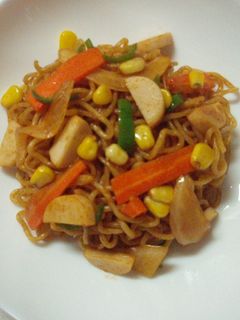 焼きそばdeナポリタン-レシピのメイン写真