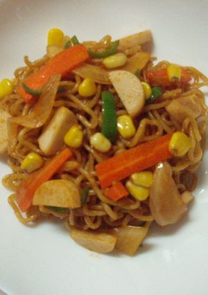 焼きそばｄｅナポリタン-レシピのメイン写真