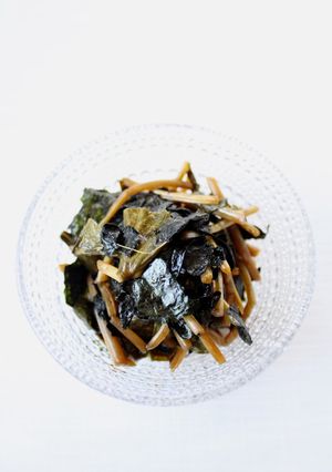 おつまみにも丼にも【葉わさびの海苔和え】-レシピのメイン写真