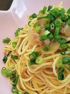 ツナと玉ねぎの白だし和風パスタ-レシピのメイン写真