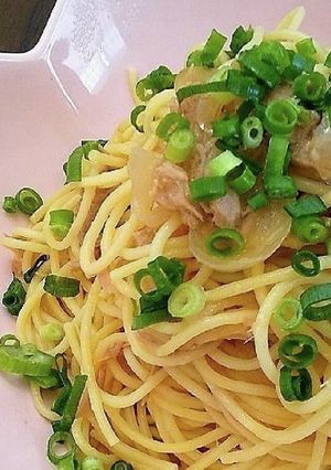 ツナと玉ねぎの白だし和風パスタ-レシピのメイン写真