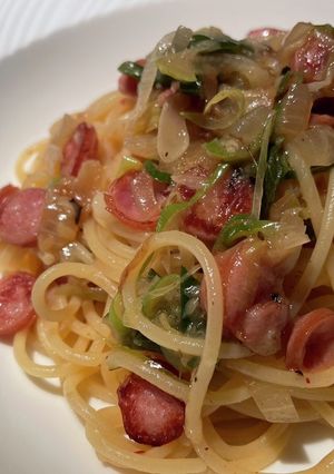 ネギの香りを堪能できるパスタ-レシピのメイン写真