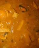 牛もつと小松菜の栄養たっぷりカレー